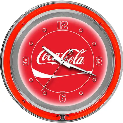 

Cool Dynamic Remote Control Ribbon LED Neon Clock, Bright Illumination for Home Decoration and Festival Atmosphere.