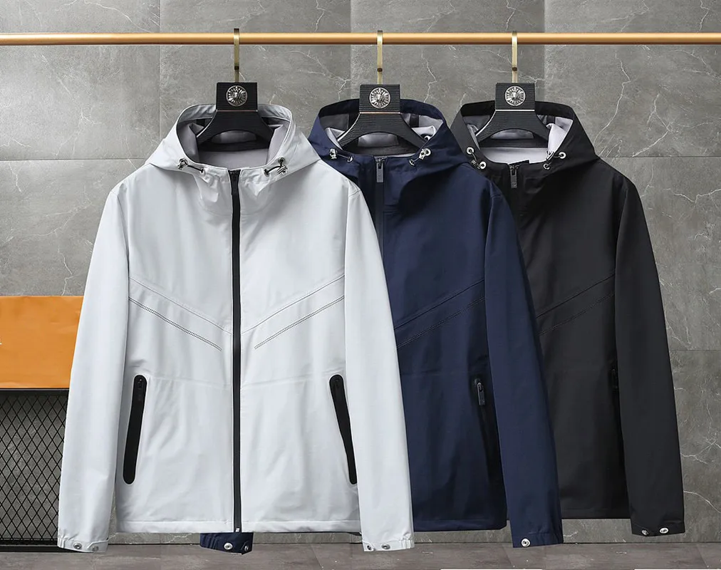 Весна 2022 новинка Мужское пальто с капюшоном простой и универсальный дизайн |