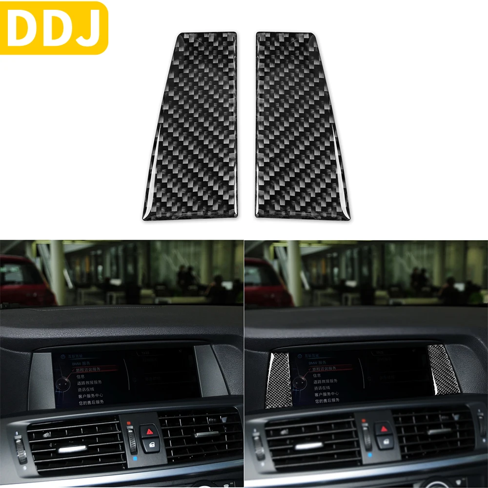 

Наклейка из углеродного волокна для внутренней отделки автомобильного экрана для BMW X3 F25 2011-2017 X4 F26 2014-2017, декоративные аксессуары для стайли...