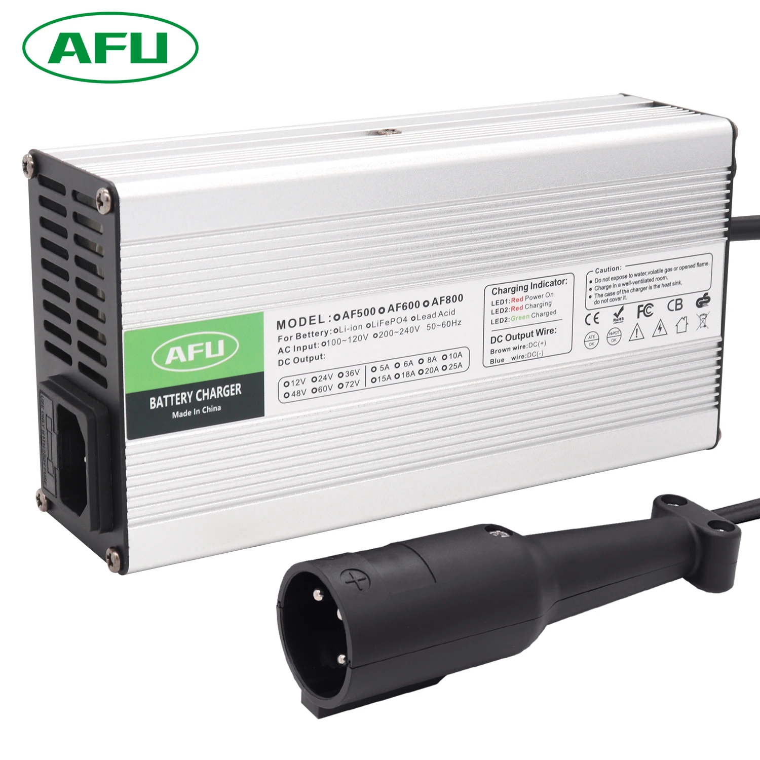 Intelligent Automatic 48V 8A Lead Acid Battery Charger For Club Car