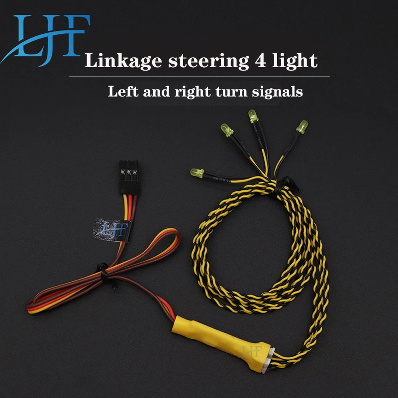 

LJF model RC cars linkage steering light linkage steering 4 light 4 light beads for climbing car Flat sports car drift car L03