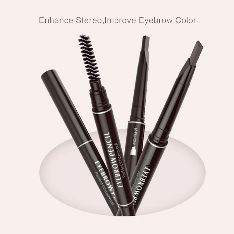 

Ручка для бровей HANDAIYAN TSLM2, двойная треугольная тату-ручка, водостойкая, стойкая, не выцветает, вращающаяся, 5 цветов