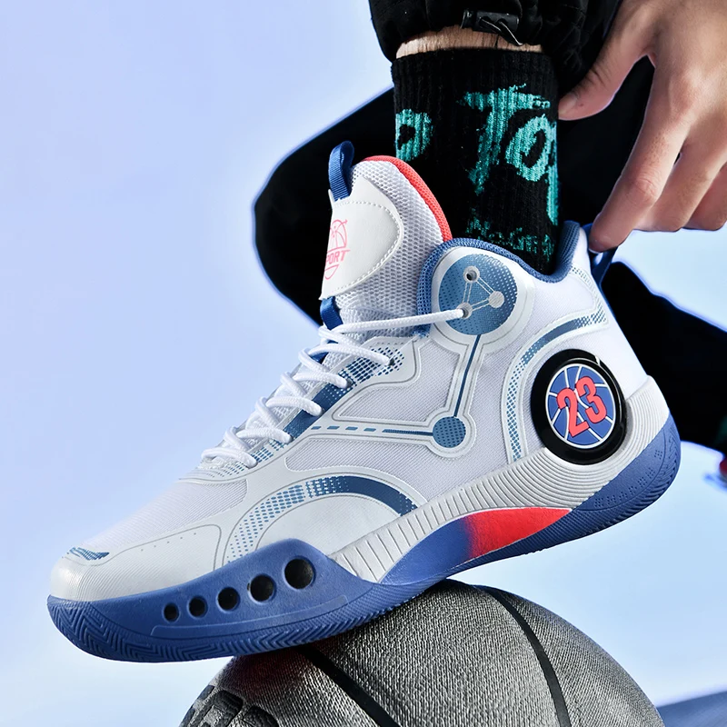 

Mens Women Breathable Gym Sport Baskets Non-Slip Wearable Basketball Shoes Athletic Trainers Running Sneakers for Men Boys Girls