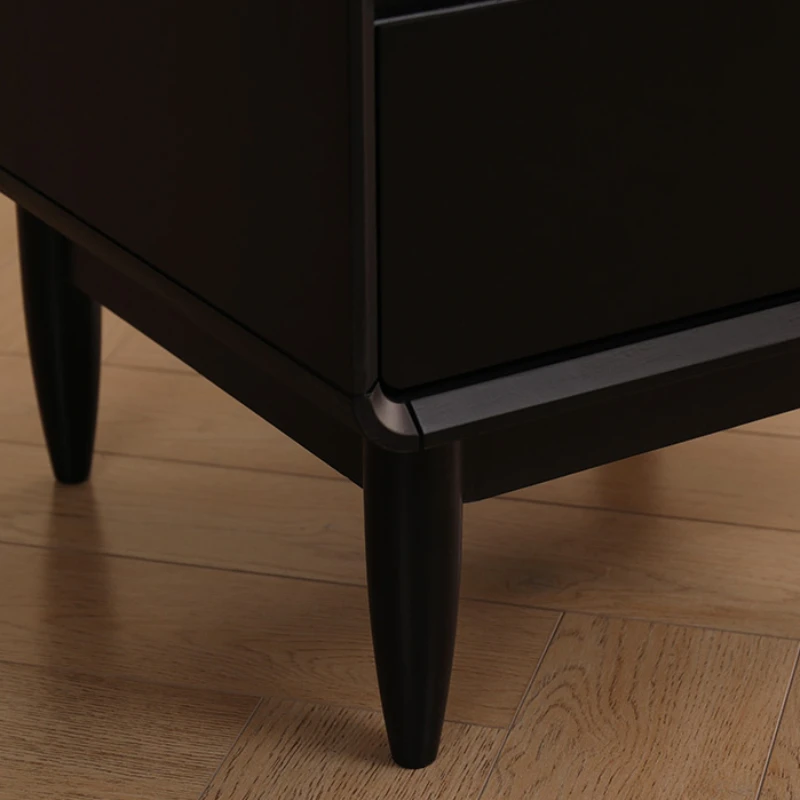 Роскошные черные Угловые стеклянные двери для гостиной шкафа духов под кровать