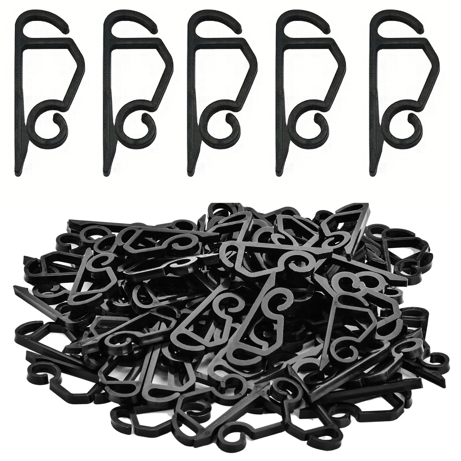 

Пластиковые подвесные крючки для гирлянд 200 штук