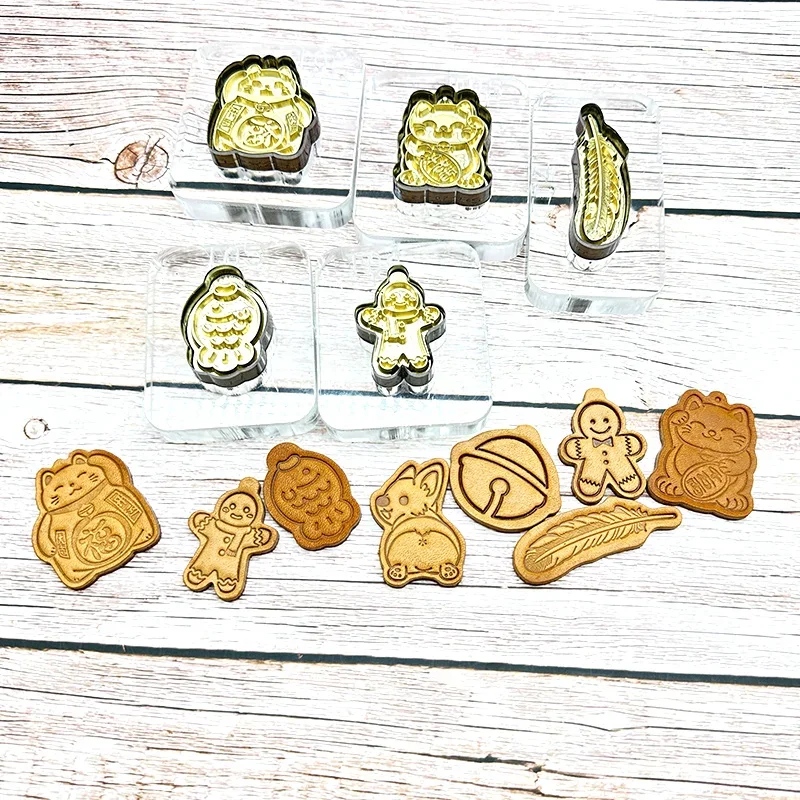 Японское лезвие сделай сам кожаный кулон логотип штамп брелок из фольги