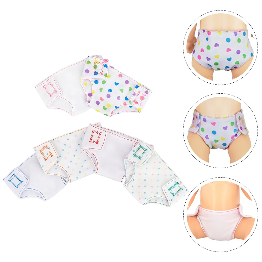 

Baby Diapers Accessories Nappies Clothes Girl Reborn Diaper Kids Diy Mini Set Play Supplies Clothing Floral Printing Fabric Role