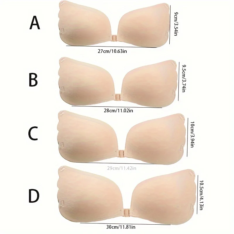 Силиконовые однотонные многоразовые вставки для бюстгальтеров женщин с