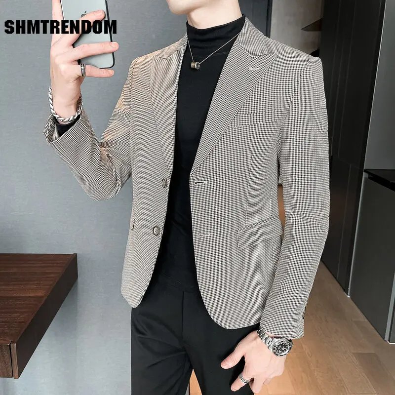 's Slim Fit Business Suit Coat S-3xl