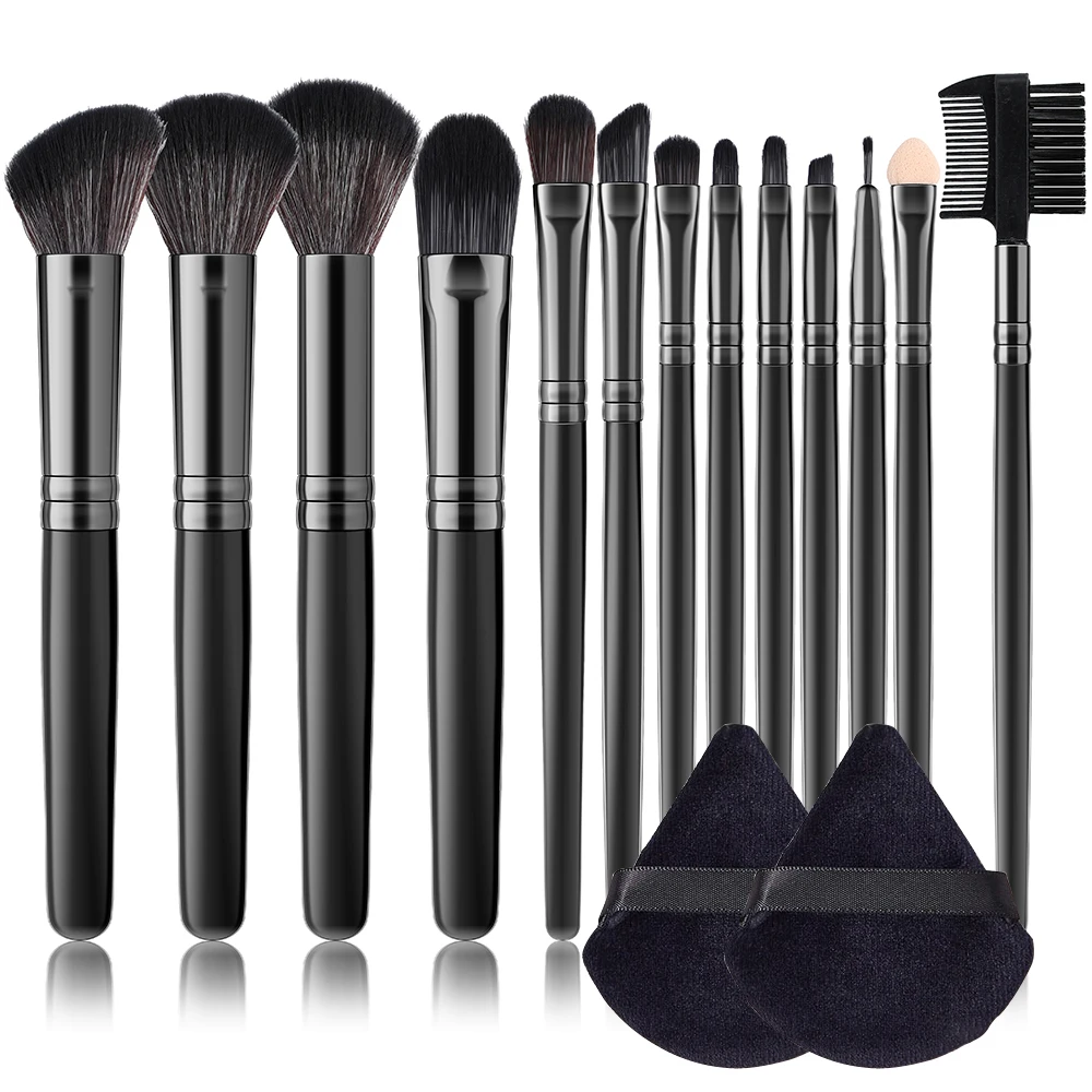 

13 Pcs Makeup Brushes Set with Podwer Puff Foundation Blush Powder Eyeshadow Lip Blending Makeup brush beauty tool Cosmetic