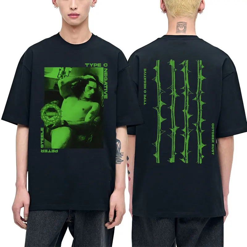 

Type O Negative Art Aesthetic T Shirt Male Fashion Cotton Tshirt Men Women Vintage Rock Band T-shirt Men's Retro Oversized Tees