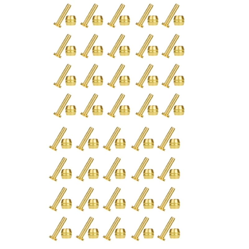 New 40Pcs Bicycle Brake Olive Brass Connecting Insert Kit For Shimano BH59 Hydraulic Disc Brake Hose,4