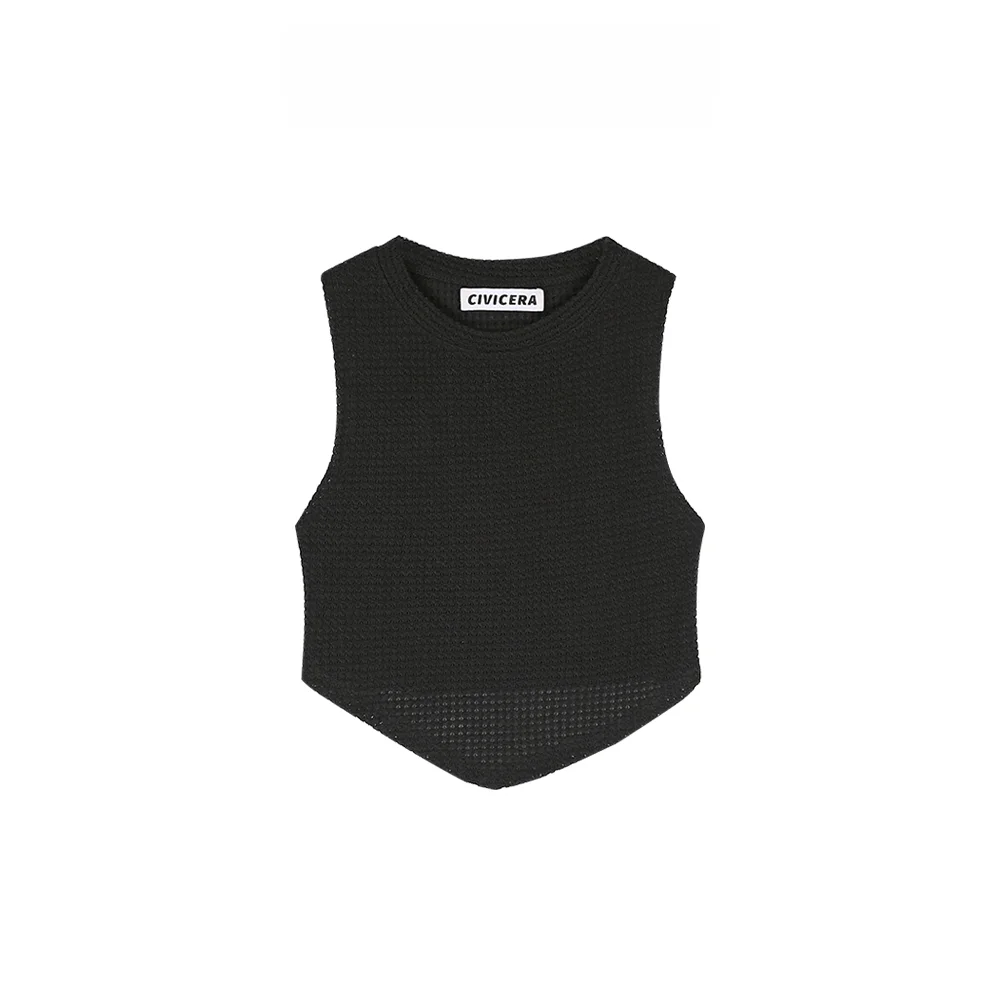 Civicera Американский винтажный уникальный жилет женский летний короткий