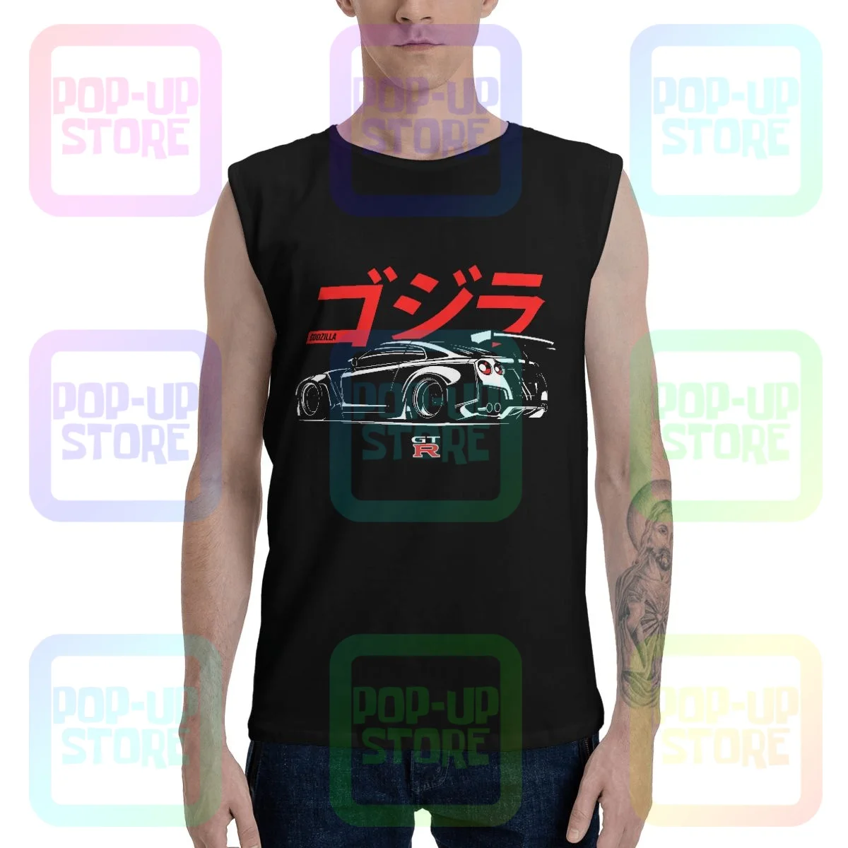 Майка для Nissan R35 Gtr Skyline Race Car V6 Jdm японские топы жилет рубашка без рукавов подарок