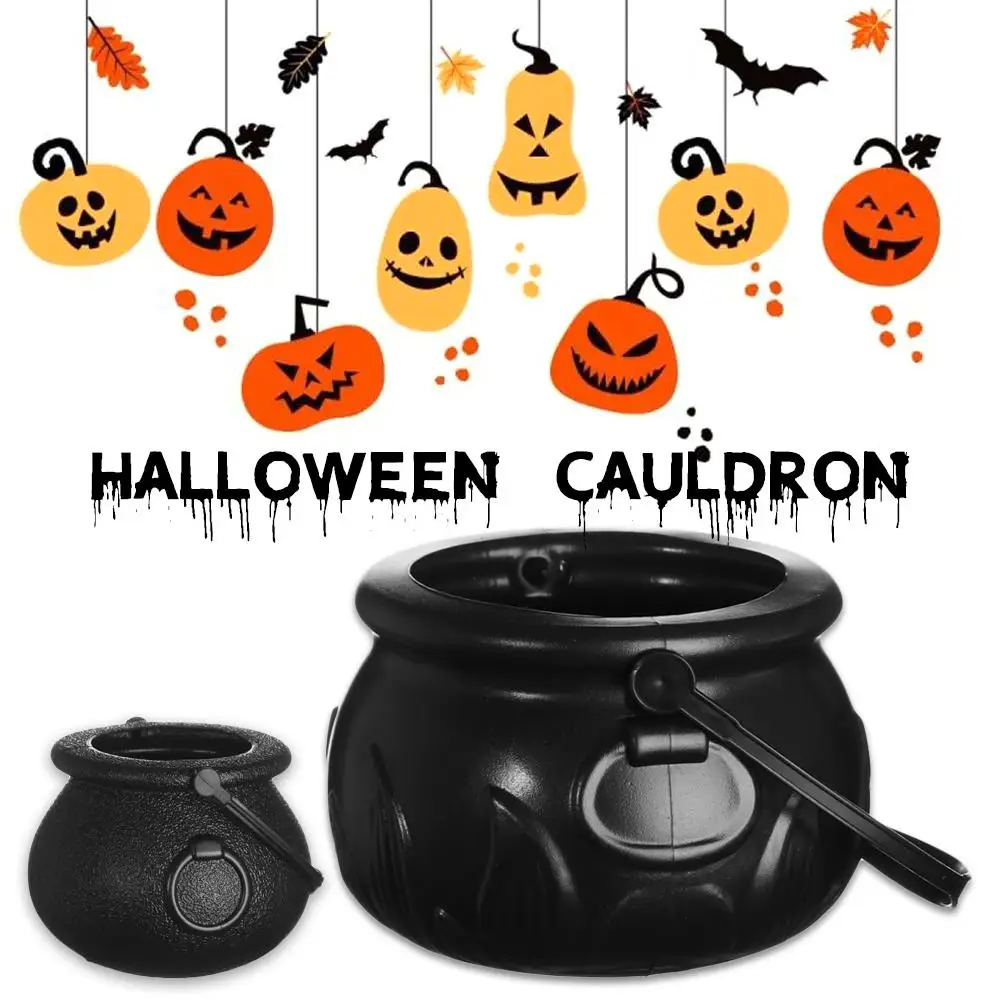 

Plastic Mist Smoke Fog Black Machine Halloween Cauldron Skull Jar Party Prop Witch Barrels
