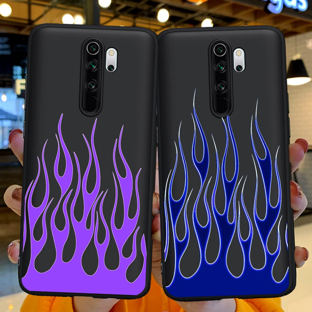 

Luxury Colorful Flame Plaid Coque Silicone Funda for Xiaomi Mi 9T Redmi Note 5 6 7 8 8T 9 9S 10 10Pro K20 K30 9T Pro Phone Case