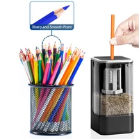 electric pencil sharpener auto stop ac adapter operated sharpener for colored pencils portable school classroom office home
