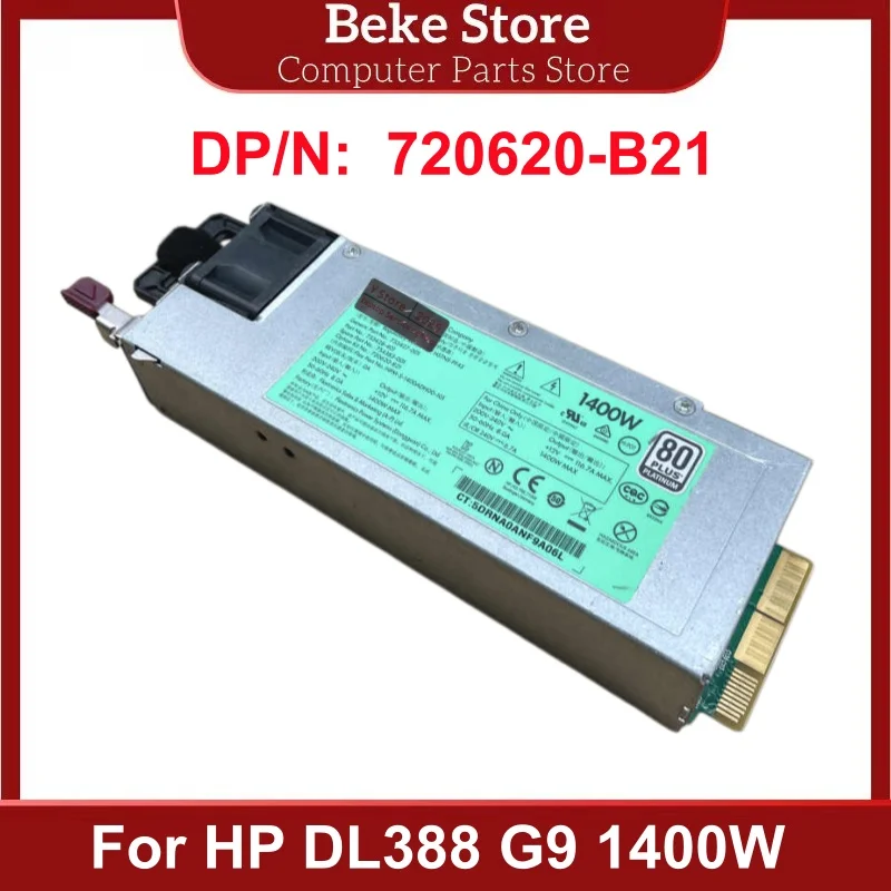 Фото Оригинальный блок питания Beke для HP DL388 G9 1400W 720620-B21 733428-101 HSTNS-PD43 733427-010 DPS-1400CB A 754383-001 Быстрая доставка №1