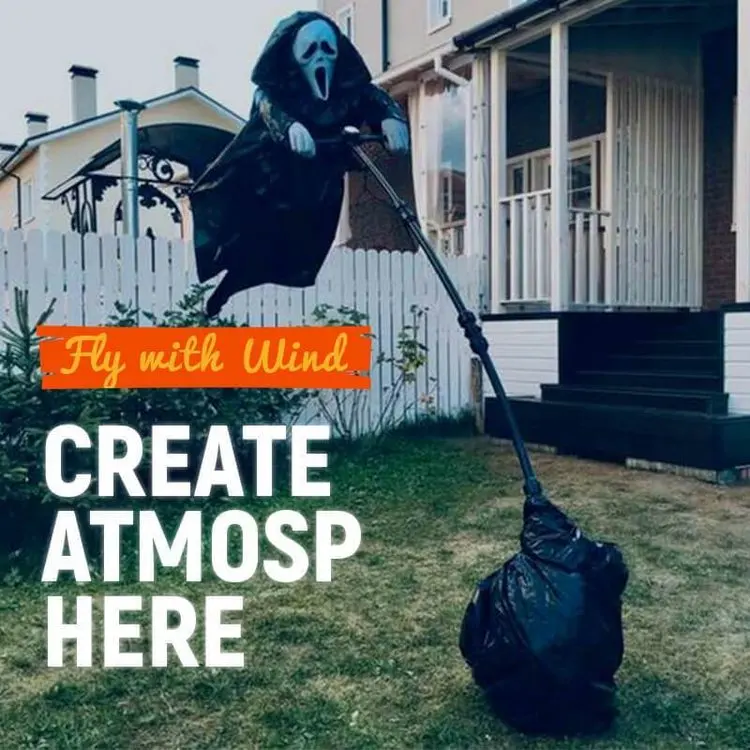 

Halloween Decor Garden Grim Reaper Ghostface Flying Scarecrow Decor Yard Hanging Scary Scream Ghostface Scarecrow Halloween Prop