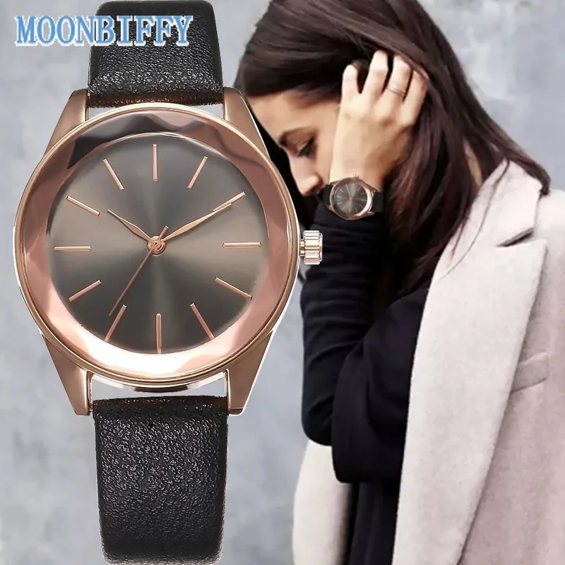 

Роскошные Брендовые женские кварцевые часы, наручные часы с кожаным ремешком, модные классические женские часы с платьем, часы, женские час...