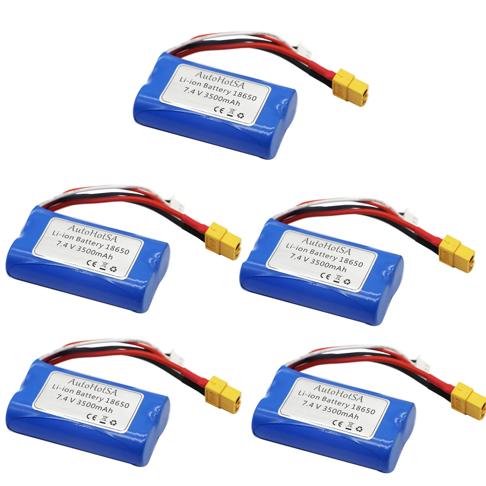 7 4 В 3500 мАч 18650 Lipo аккумулятор XT60 PLUG для Henglong 3818 3819 3838 3839 3889 3898 3899 3908 3918 3938 3939