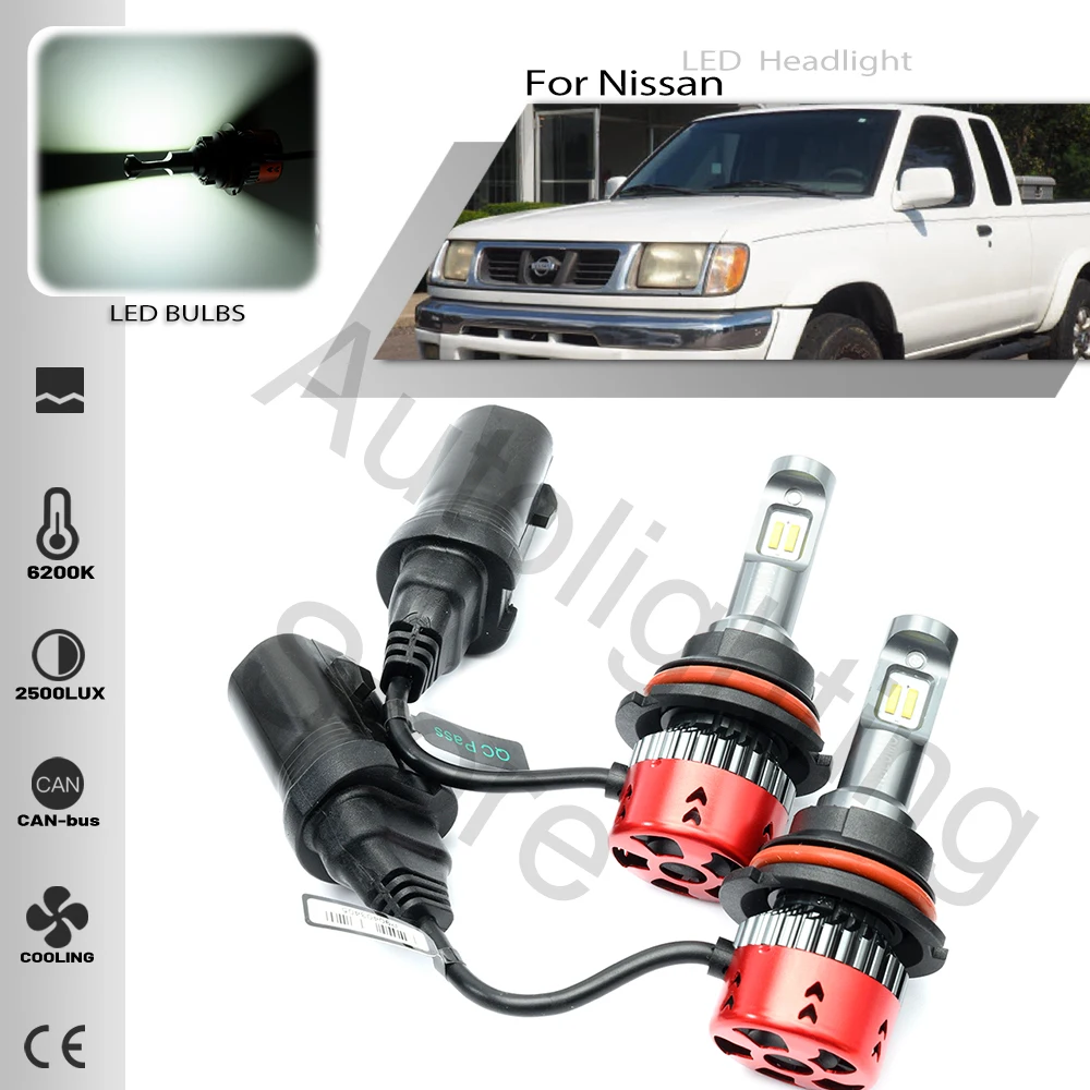 

Лампы головного света Canbus 9004 HB1 P29t для Nissan 200SX, Sentra Frontier, Maxima 1995-дальний/ближний свет, 6500K, белые, 2 шт., 45 Вт