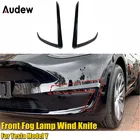 Передняя противотуманная фара для автомобиля, ветровой нож для бровей, ветровой нож для переднего бампера, Накладка для Tesla модели Y, модификация внешнего декора автомобиля