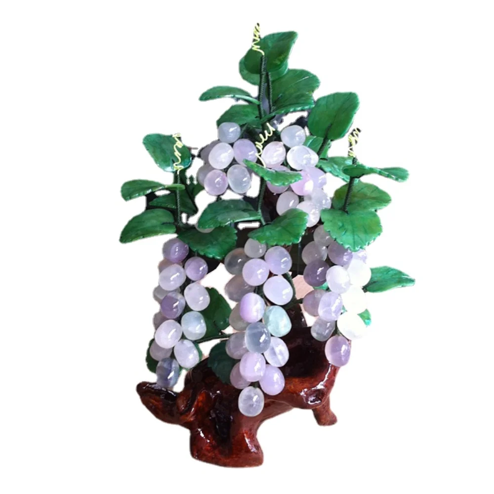 Натуральный Аметист, нефрит, виноград, украшение для гостиной, домашняя одежда, креативное украшение Duozi Duofu для прихожей Натуральный Аметист, нефрит, виноград, украшение для гостиной, домашняя одежда, креативное украшение Duozi Duofu для прихожей