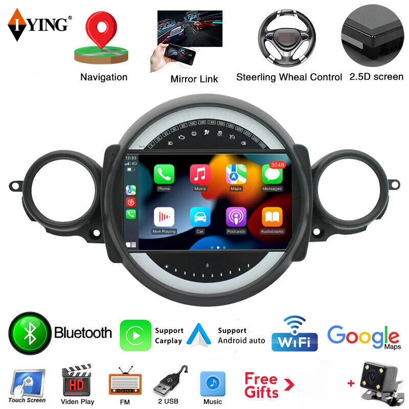 

Android 12 Car Radio With 360 Cameras For BMW MINI COOPER R56 R60 2007-2014 Radio Touch Screen Auto Stereo Carplay 8 CORE