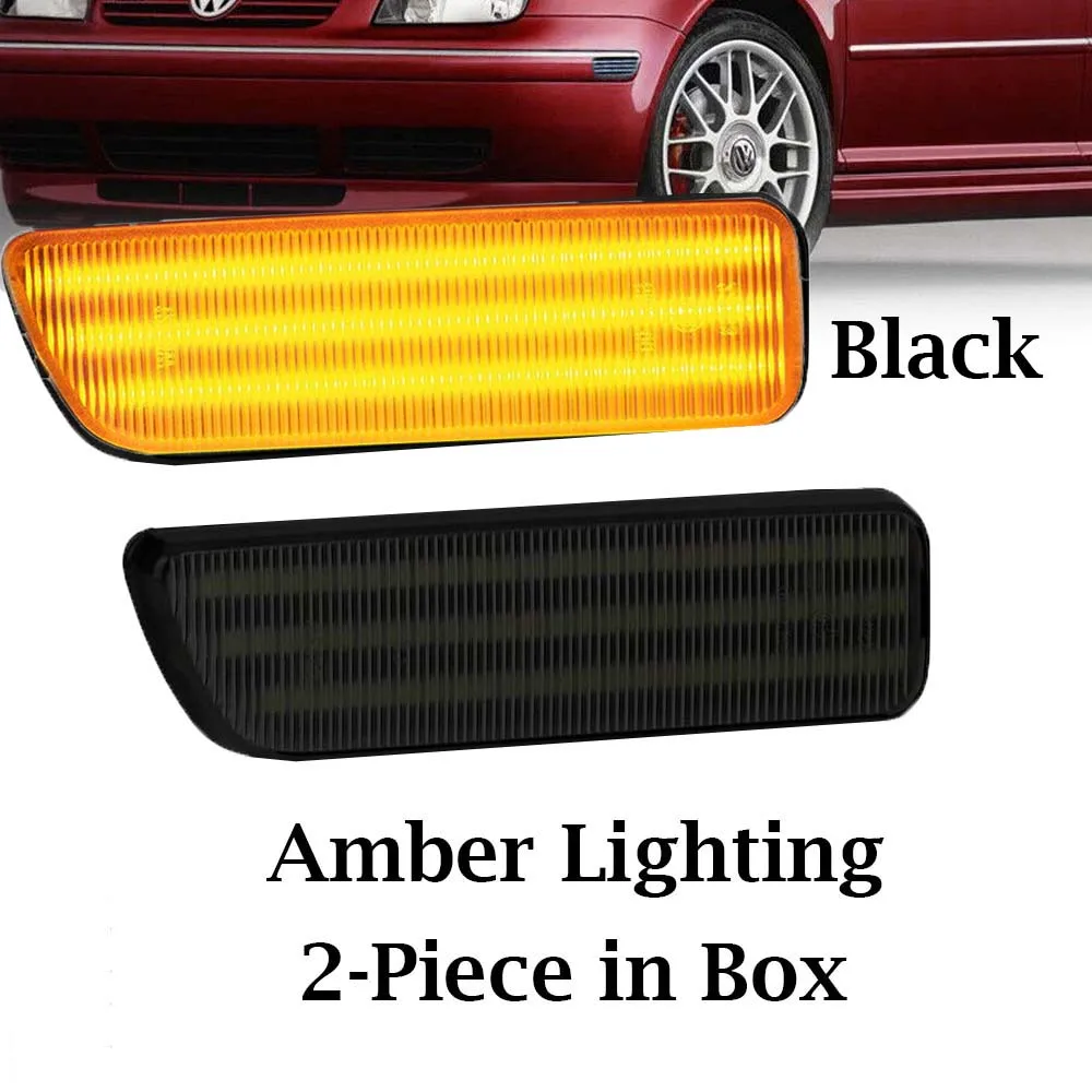 

2 шт. передние светодиодные боковые габаритные огни на крыло, поворотники для 99-05 VW Jetta Golf 4 Cabrio GTI Jetta MK4 1999-2006 1J0945071A