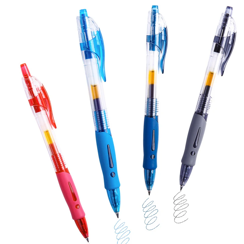 

M&G Brand Gel Pen 0.5 mm Stationery retractable Ballpoint pen & refills set Blue ballpen School & office supplies