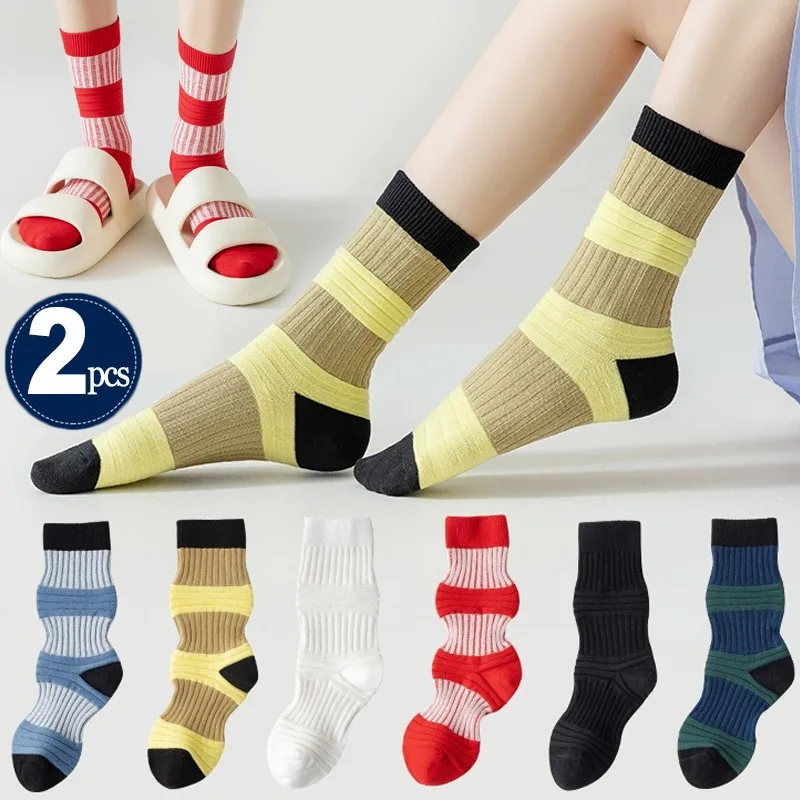 Модные женские носки средней длины Y2K в стиле Ins сетчатые красные фонарики