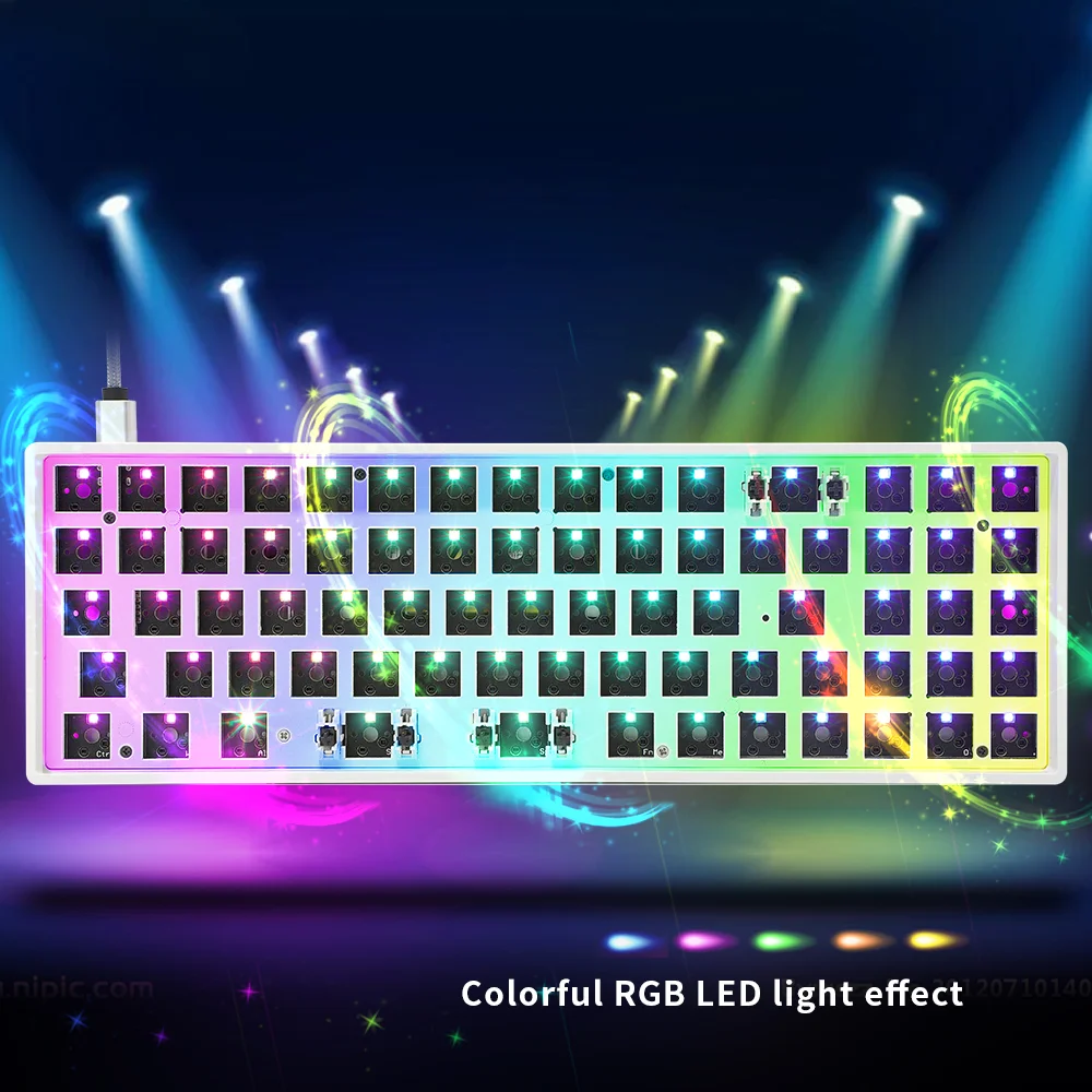 Для SKYLOONG GK73 GK73S Custom DIY 73 клавиши 70% ABS чехол RGB игровая механическая клавиатура