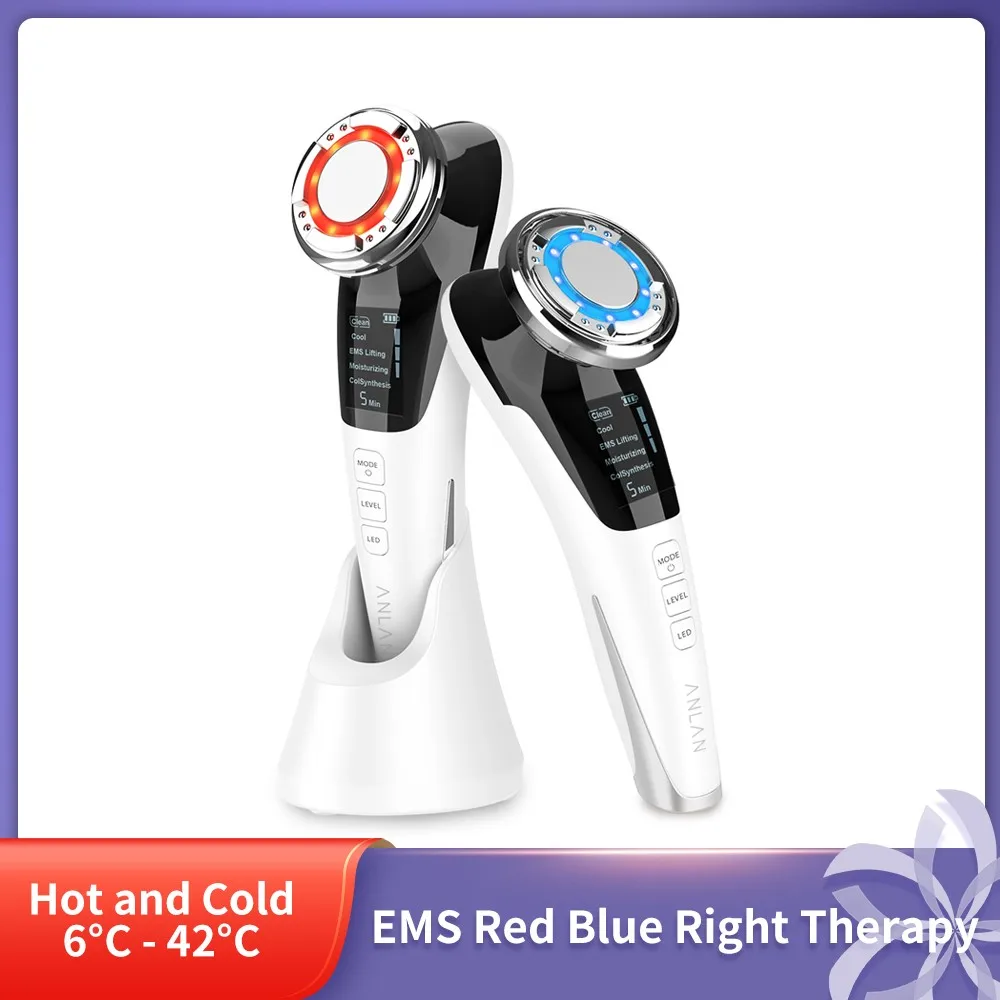 

Устройство для массажа лица со светодиодсветильник кой