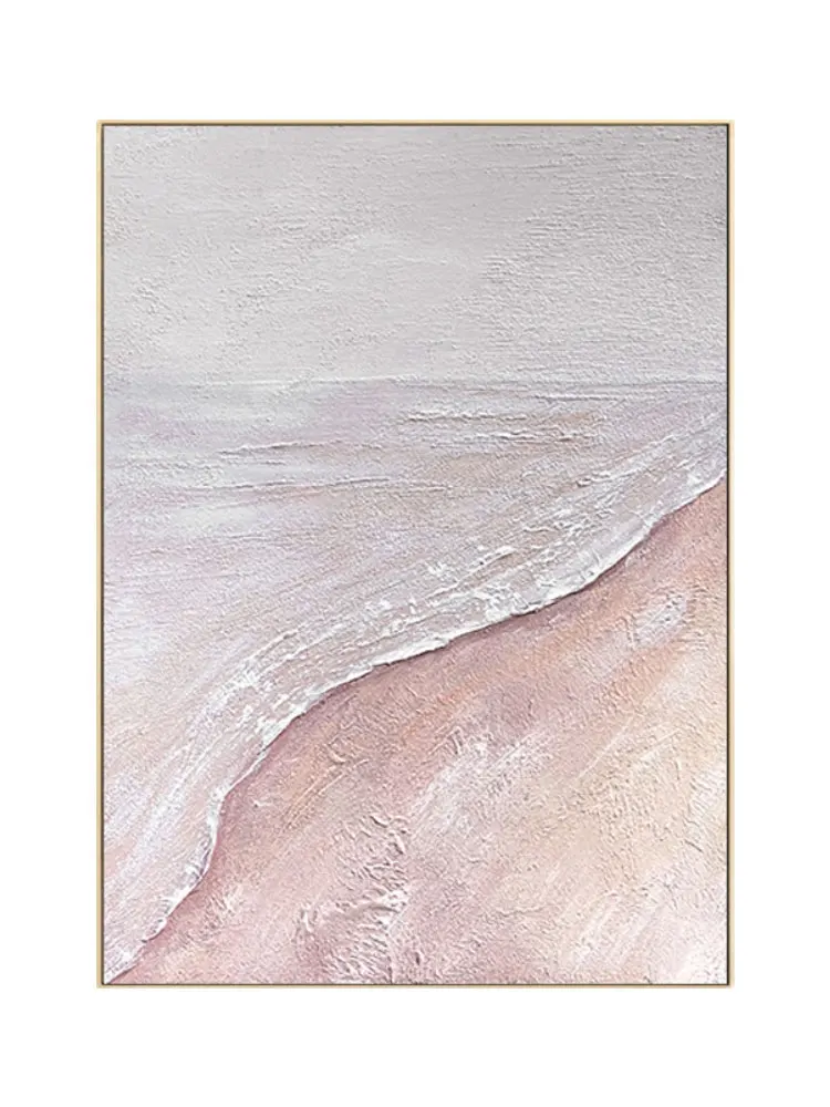 100% ручная роспись абстрактная картина маслом на холсте в гостиной розовая