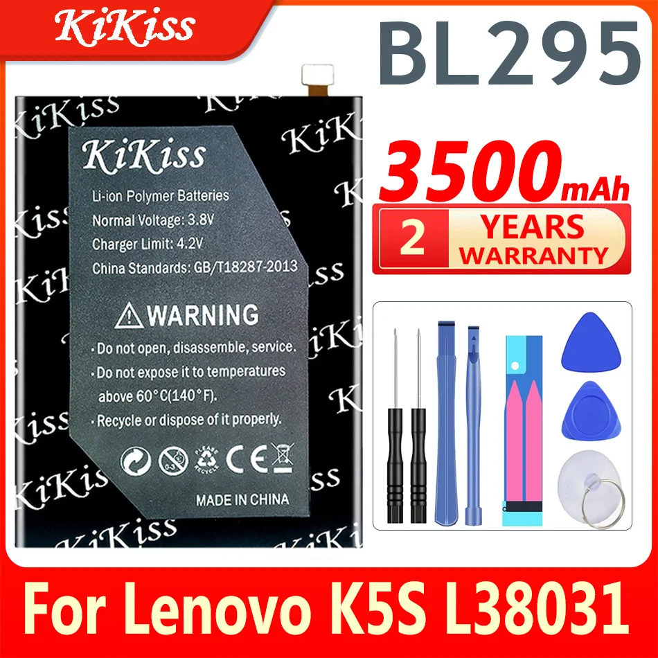 

For LENOVO BL295 KiKiss Battery 3500mAh For LENOVO K5S L38031 Smartphone Battery + Free tools