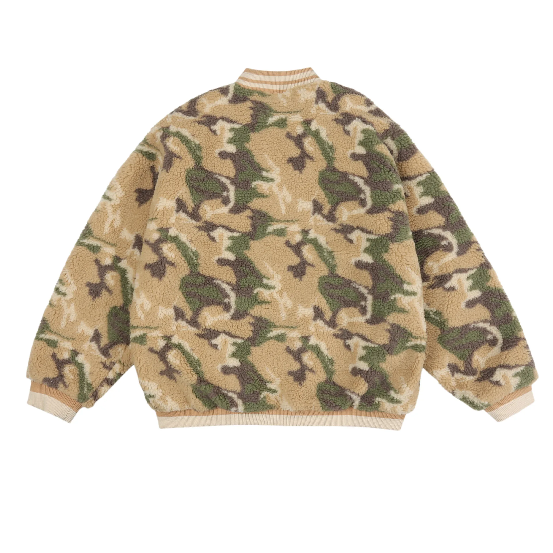 Winter 2022 New Winter Lamb Fleece Camouflage Baseball Coat for Men and Women Couples Autumn and Winter bf Jacket Cotton Fashion