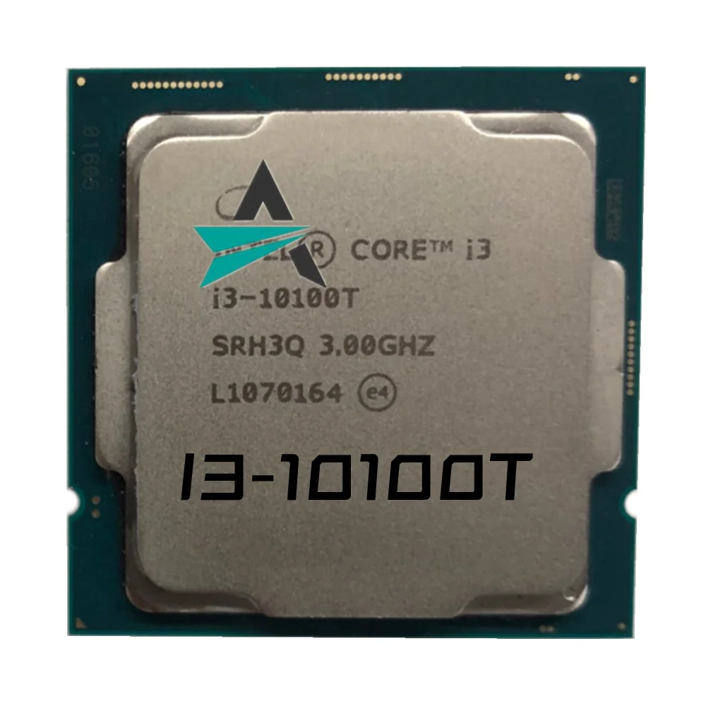 Used   i3-10100T I310100T SRH3Q 3.0GHZ 6MB 14NM LGA 1200 CPU I3-10100T Free Shipping