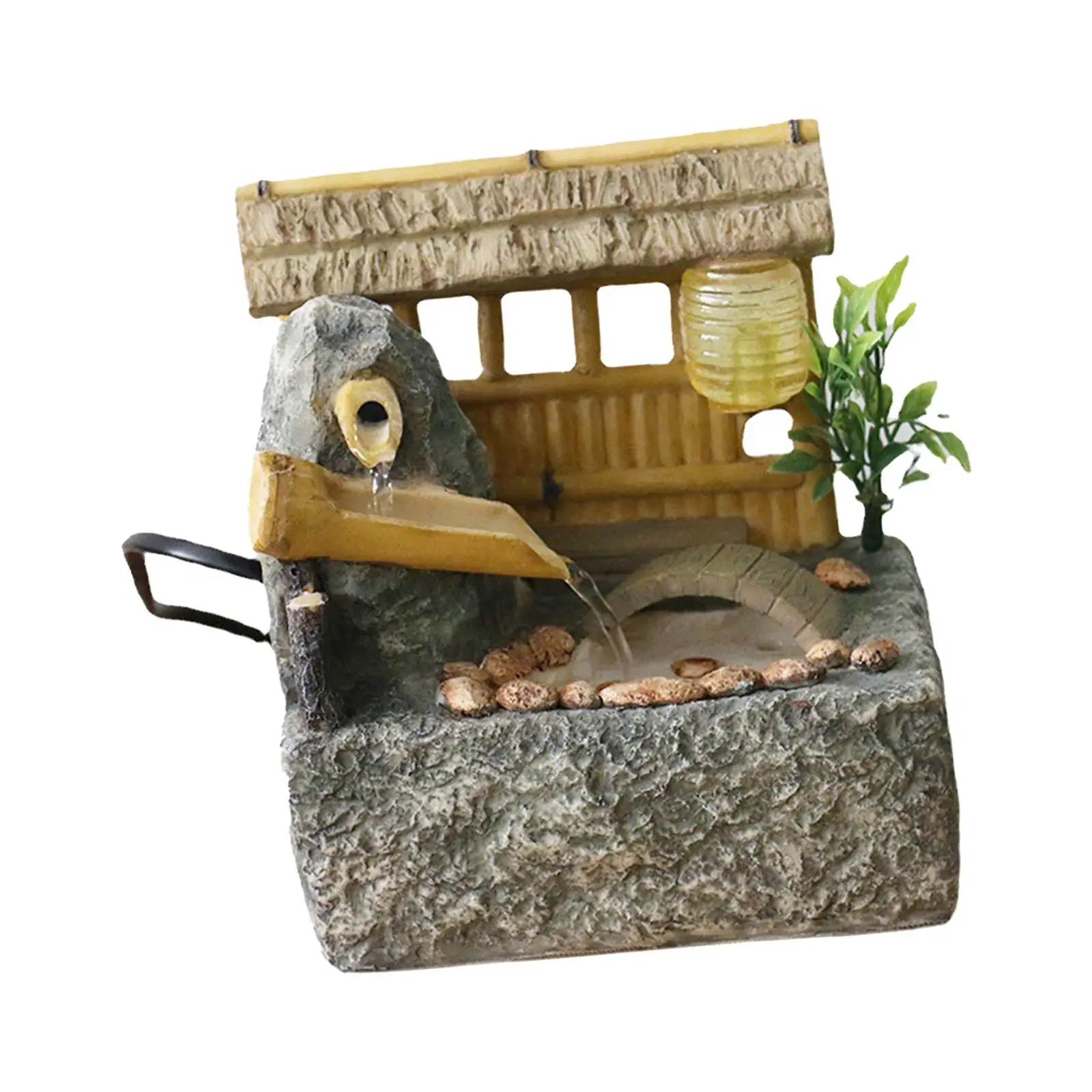 

Tabletop Fountain Ornament Waterfall Fountain for Meditation Bedroom Desktop