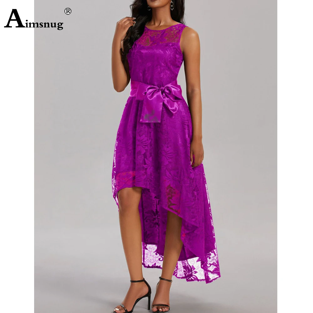 Платье женское кружевное с завышенной талией элегантный вечерний сарафан-годе