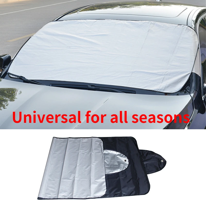 

150x70cm Universal Car Front Windshield Cover Auto Sunshade Snow Ice Protection Cover Winter Summer Car Windshield Sunshade