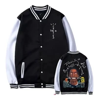 new travis scott rapper hip hop harajuku baseball uniform cactus jack swag print jackets streetwear men women oversized jacket