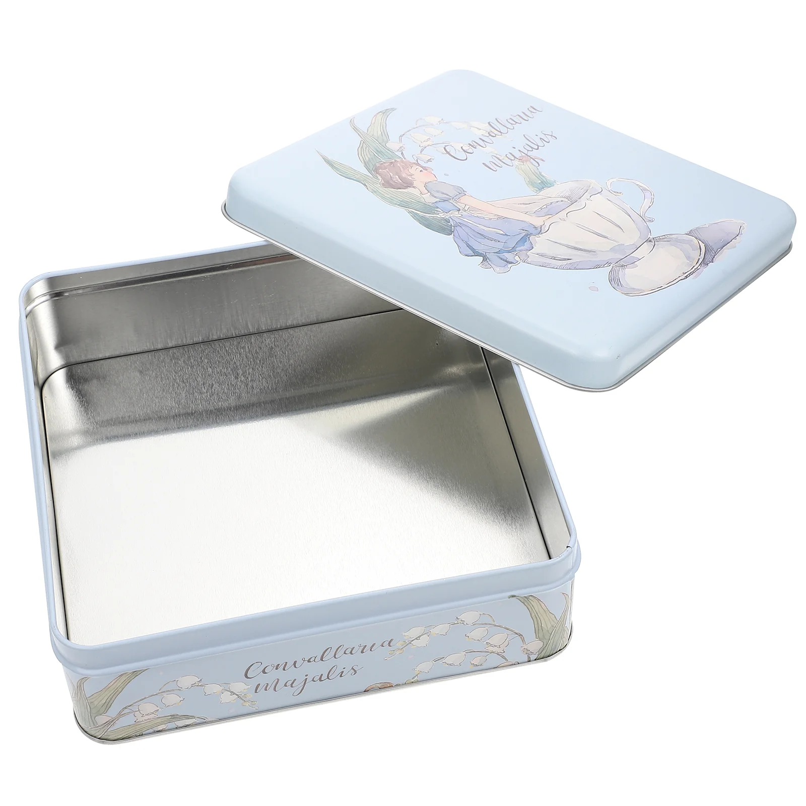 

Biscuit Tin Box Case Tinplate Cookie Large Makeup Storage Organizer Candy Iron Packing Jewelry