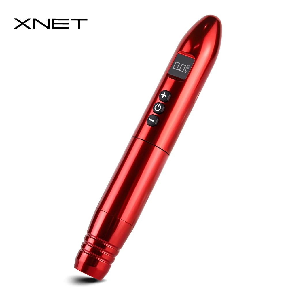 XNET Professional Wireless Tattoo Machine Pen 1200mAh Digital LCD Display Low Vibration Permanent Makeup for Tattoo Artist