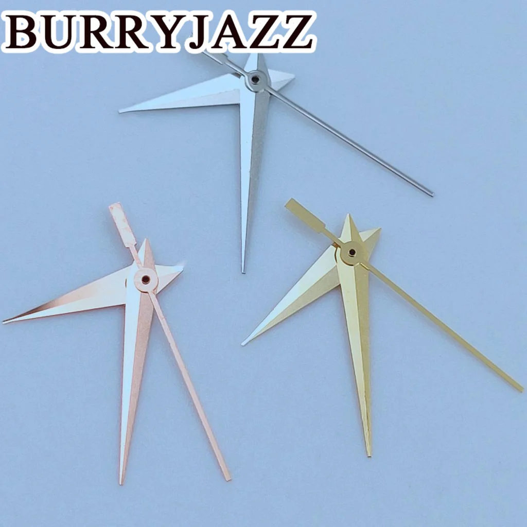 Стрелки для наручных часов BURRYJAZZ NH35 NH36 NH38 7S26 7S36 4R35 4R36 серебристые золотистые