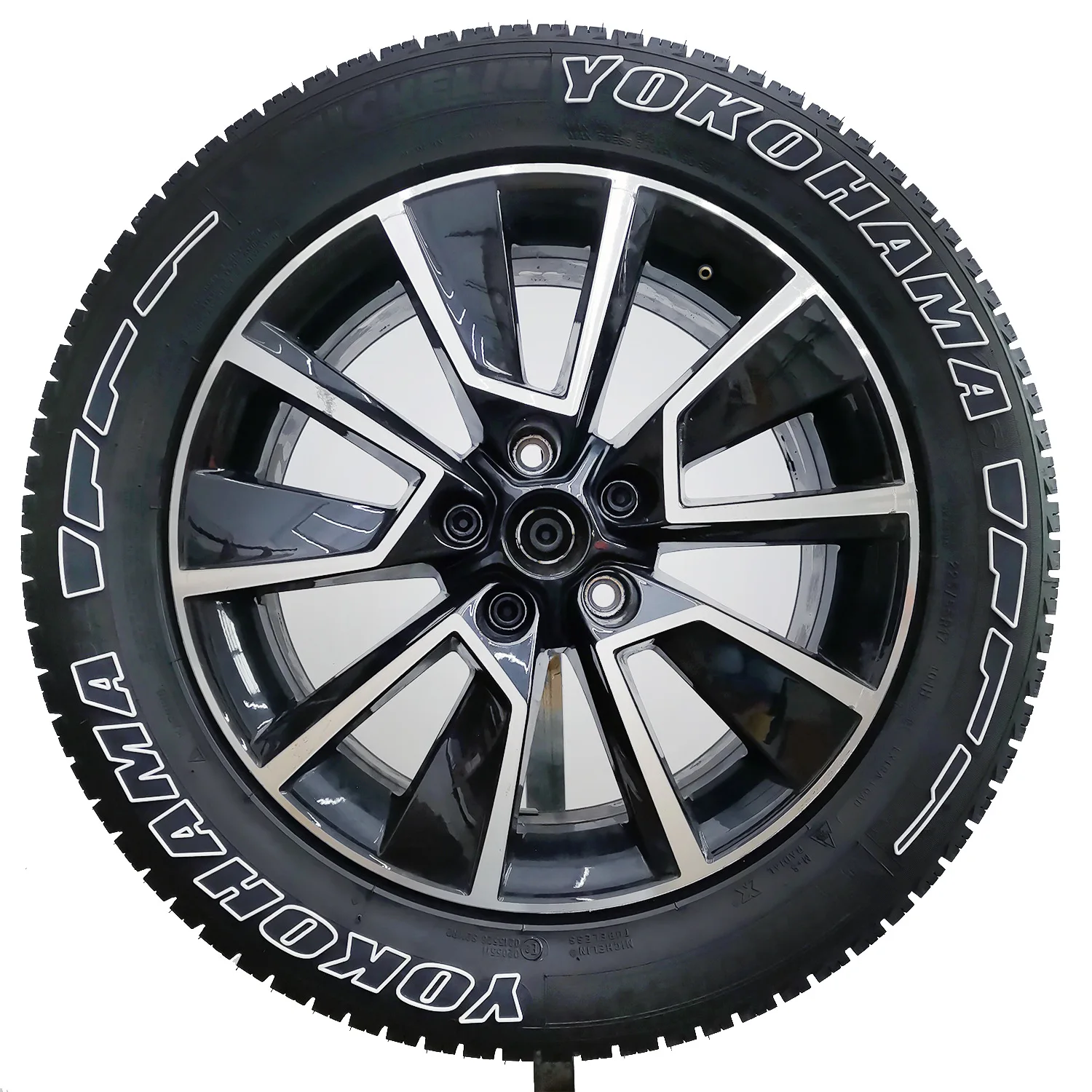 

Black-White Car Tire Letter Sticker 3D PVC Tires Modified Letter Stickers and Decals Custom Lettering Wheel Logo Tyre Decoration