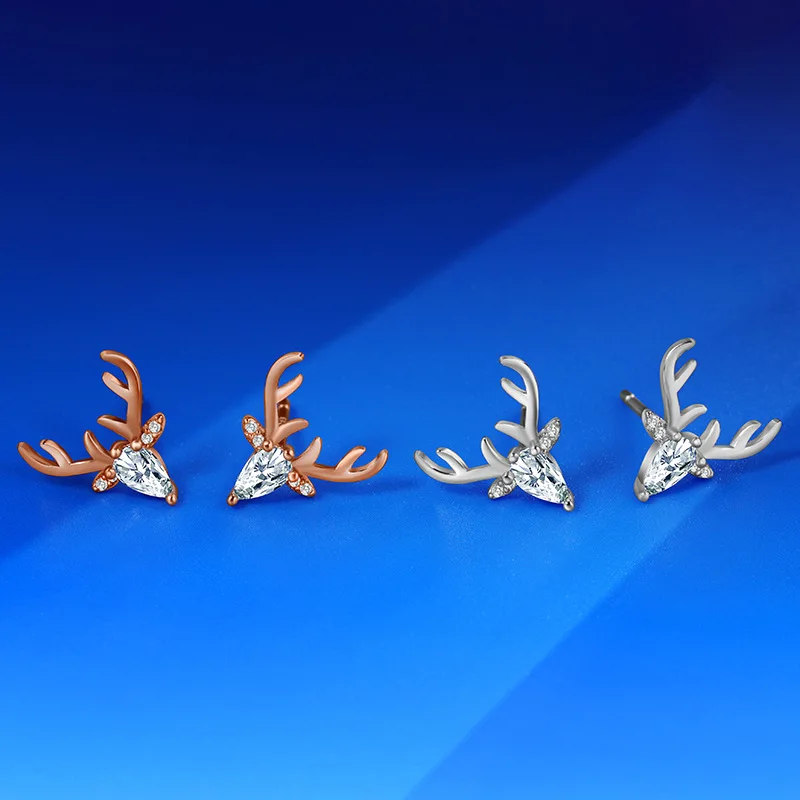 

S925 Sterling Silver Women's Buckle Earrings Popular Festival Gifts in Europe and America