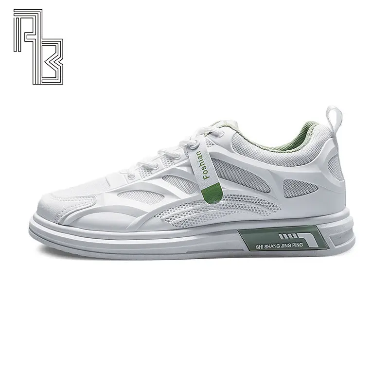 

Дышащая сетчатая дизайнерская Спортивная повседневная обувь для Джокера, Мужская Низкопрофильная Корейская Студенческая маленькая белая ...