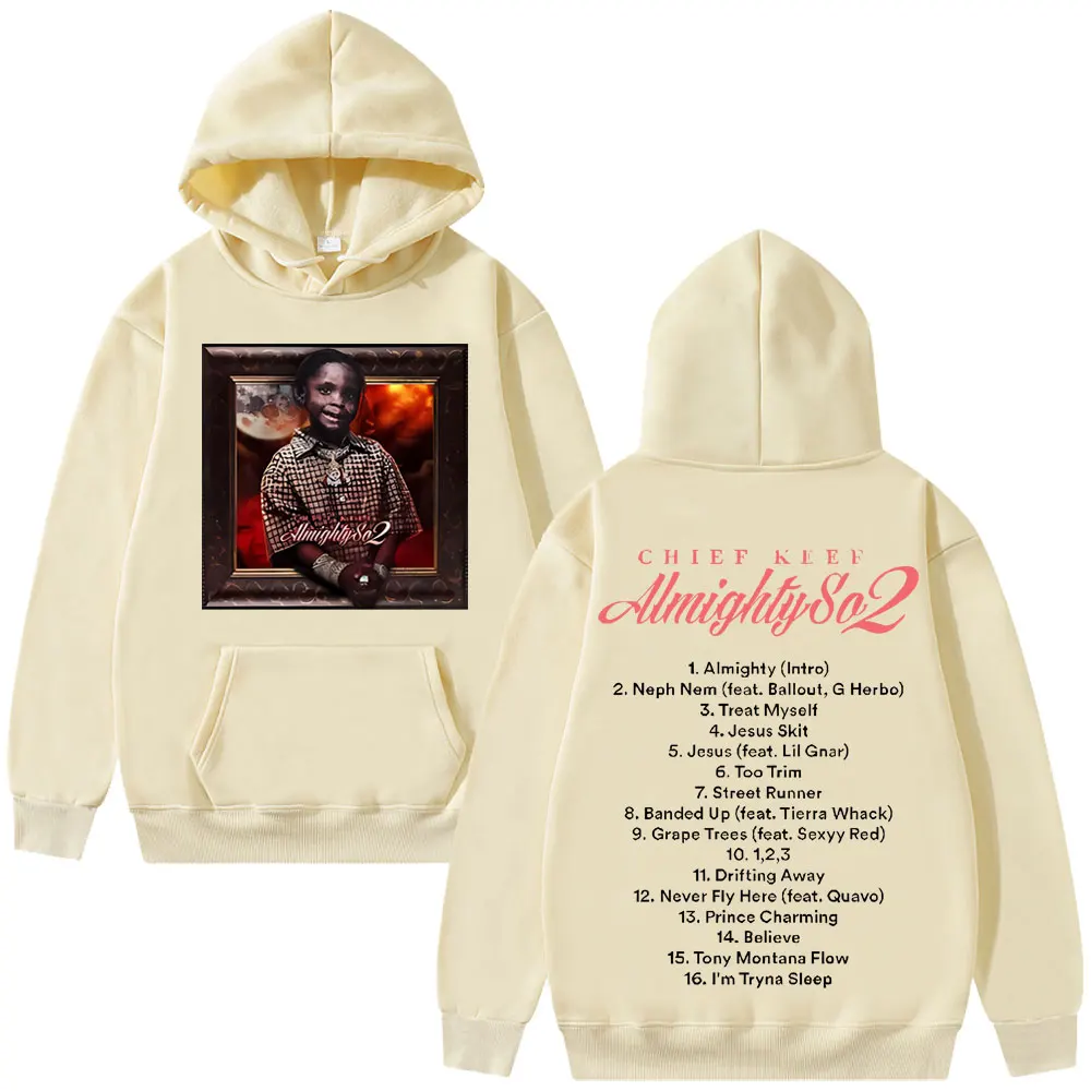 Rapper Chief Keef Hip Hop Oversized Hoodie Almighty So 2 Graphic Hoodies Men Women Clothing Fashion Sweatshirt Men's Streetwear (art.: 3920ca779e10a) - 3920ca779e10a