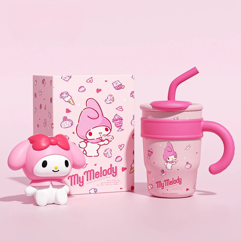 700-1200 мл Sanrio Hello Kitty термобутылка Kuromi Cinnamoroll Melody бутылка для воды из нержавеющей
